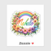 レインボーハワイマハロ シール (シート)