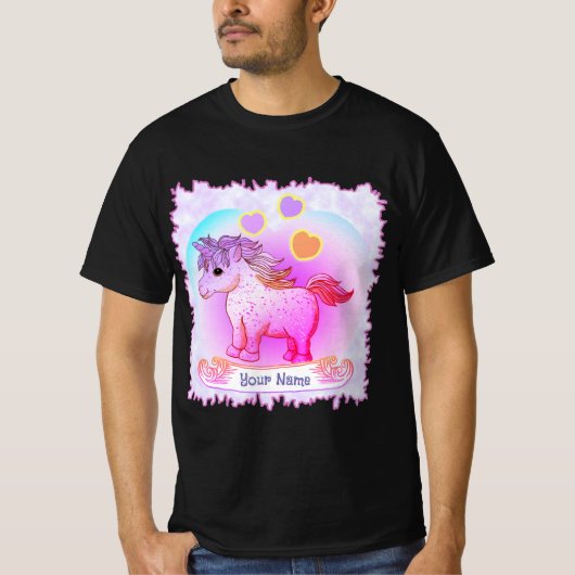 レインボーハーツユニコーン Tシャツ (正面)