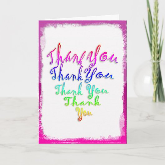 レインボーハートありがとう サンキューカード (正面)