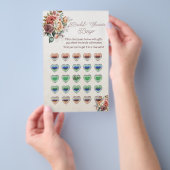 レインボーハートとバラブライダルシャワービンゴ チラシ (ハンドル)