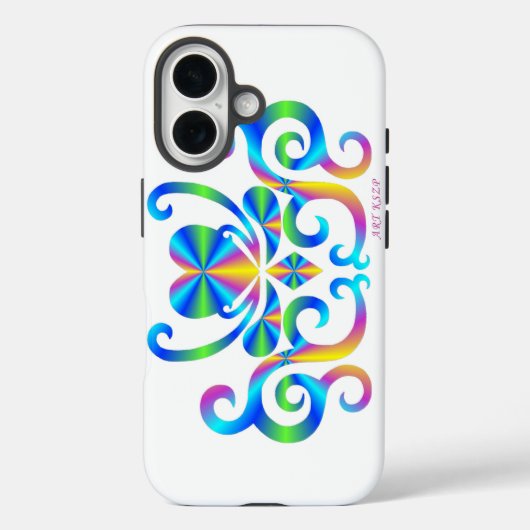 レインボーハートとリリー Case-Mate iPhoneケース (裏面)