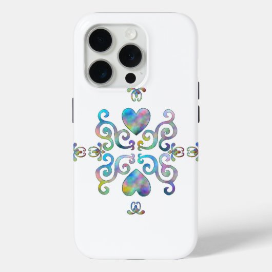 レインボーハートとリリー Case-Mate iPhoneケース (裏面)