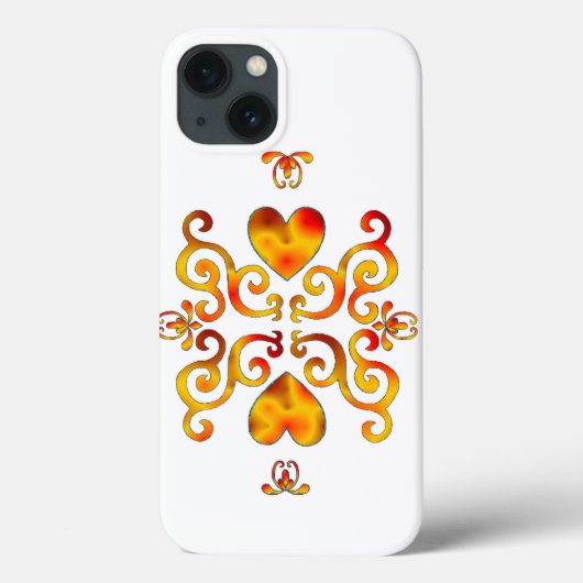 レインボーハートとリリー Case-Mate iPhoneケース (裏面)