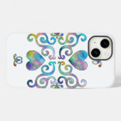 レインボーハートとリリー Case-Mate iPhoneケース (裏面 (横))