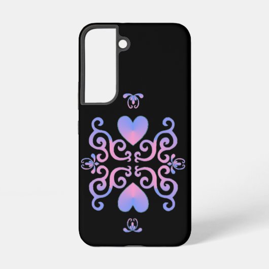 レインボーハートとリリー SAMSUNG GALAXYケース (裏面)