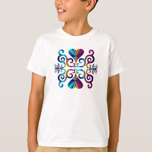 レインボーハートとリリー Tシャツ (正面)
