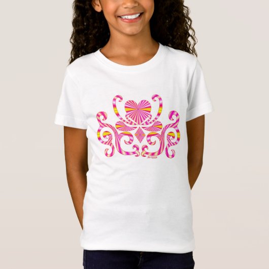 レインボーハートとリリー Tシャツ (正面)