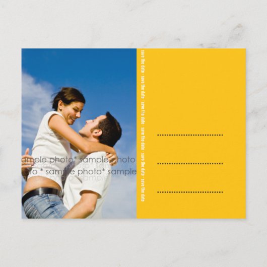 レインボーハートふりかけ日付はがきを保存 案内ポストカード (裏面)