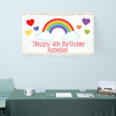 レインボーハートアンドドットガールズ誕生日 横断幕 (トレードショー)