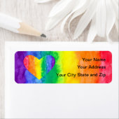 レインボーハートオンレインボーウォーターカラー洗浄 ラベル (インサイチュ)