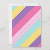 レインボーハートガールズ4th誕生日パーティの招待状 招待状 (裏面)