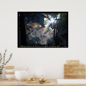 レインボーハートクラウドサンライズ感動的引用文 ポスター (キッチン)