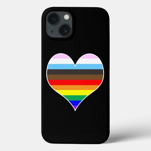 レインボーハートケースメイトiPhoneケース Case-Mate iPhoneケース (裏面)