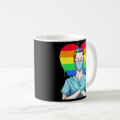 レインボーハートゲイレズビビホモセクシャルナースドクト コーヒーマグカップ (正面右)