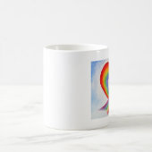 レインボーハートコーヒーマグ コーヒーマグカップ (中央)