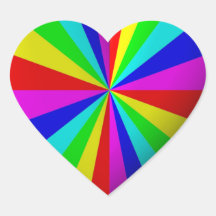 レインボーハートシール