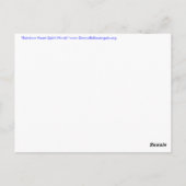 レインボーハートスピリット語はがき ポストカード (裏面)