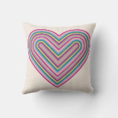 レインボーハートバレンタインデー枕 – 紫 クッション (裏面)