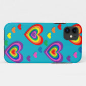 レインボーハートバレンタインデーiphone case Case-Mate iPhoneケース (裏面(横))