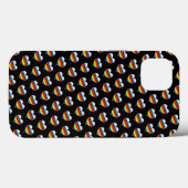 レインボーハートパターンケースメイトiPhoneケース Case-Mate iPhoneケース (裏面 (横))
