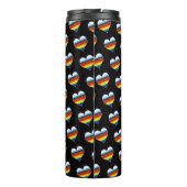 レインボーハートパターン熱タンブラー タンブラー (裏面)