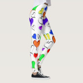 レインボーハートパターン レギンス (右)