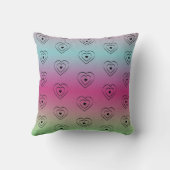 レインボーハートブラックプライドハート クッション (裏面)