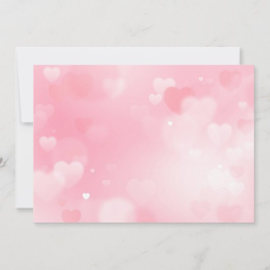 レインボーハートプリンセス誕生日パーティーへの招待 招待状 (裏面)