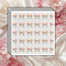 レインボーハートボーベビーシャワー スタンダードランチョンナプキン