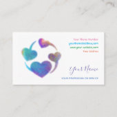 レインボーハートメンタルヘルスのホワイトバスでのコーチング 名刺 (裏面)