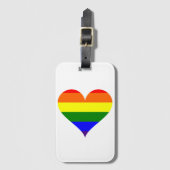 レインボーハートラゲージタグ ラゲッジタグ (正面縦)