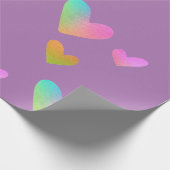 レインボーハートラッピング紙 ラッピングペーパー (角)