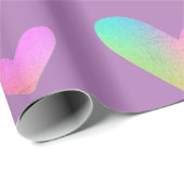 レインボーハートラッピング紙 ラッピングペーパー (ロールコーナー)