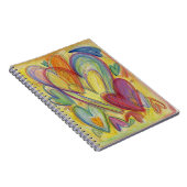 レインボーハートラブアートノートブックジャーナル ノートブック (右側)