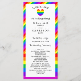 レインボーハートラブズラブ結婚式 プログラム