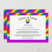 レインボーハートラブ結婚ズ詳細 エンクロージャーカード (正面/裏面)