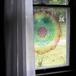 レインボーハートレトロ曼荼羅 ウィンドウサイン