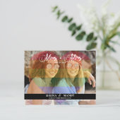 レインボーハート写真ゲイプライド日付の保存 ポストカード (スタンド正面)