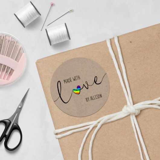 レインボーハート台本のラブメイド ラウンドシール