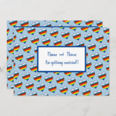 レインボーハート招待状 招待状 (正面/裏面)