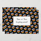 レインボーハート招待状 招待状 (正面/裏面)