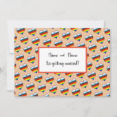 レインボーハート招待状 招待状 (正面)