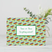 レインボーハート招待状 招待状 (スタンド正面)