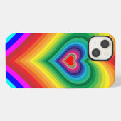 レインボーハート携帯ケース iPhoneケース (裏面横)
