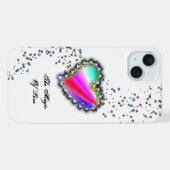 レインボーハート星と恋の魔法 iPhoneケース (裏面横)