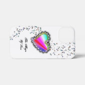 レインボーハート星と恋の魔法 iPhoneケース (裏面横)