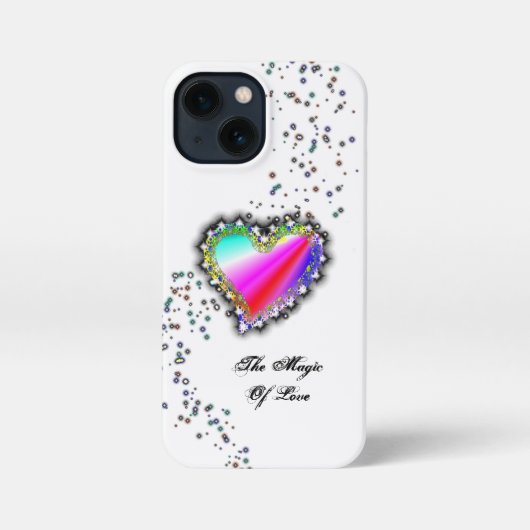 レインボーハート星と恋の魔法 iPhoneケース (裏面)
