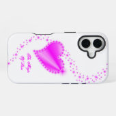 レインボーハート星と恋の魔法 iPhone 16ケース (裏面横)