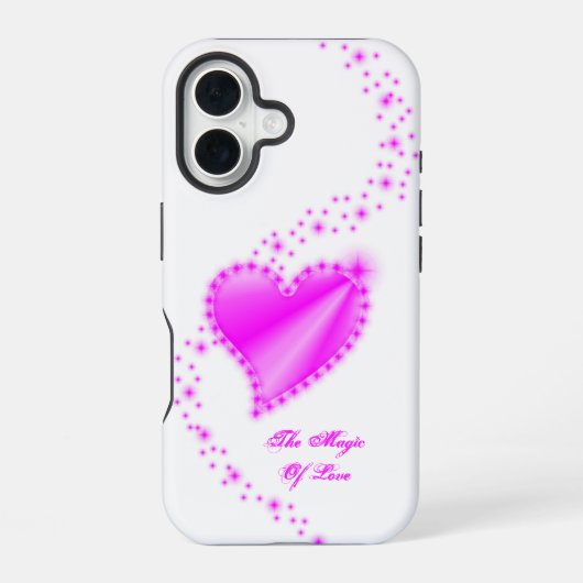 レインボーハート星と恋の魔法 iPhone 16ケース (裏面)
