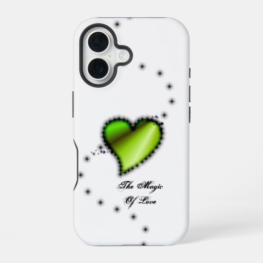 レインボーハート星と恋の魔法 iPhone 16ケース (裏面)